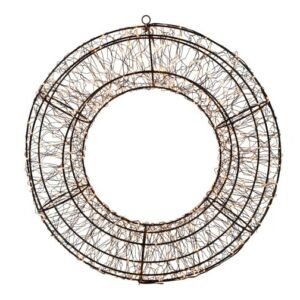 Hein L Black LED Christmas Wreath