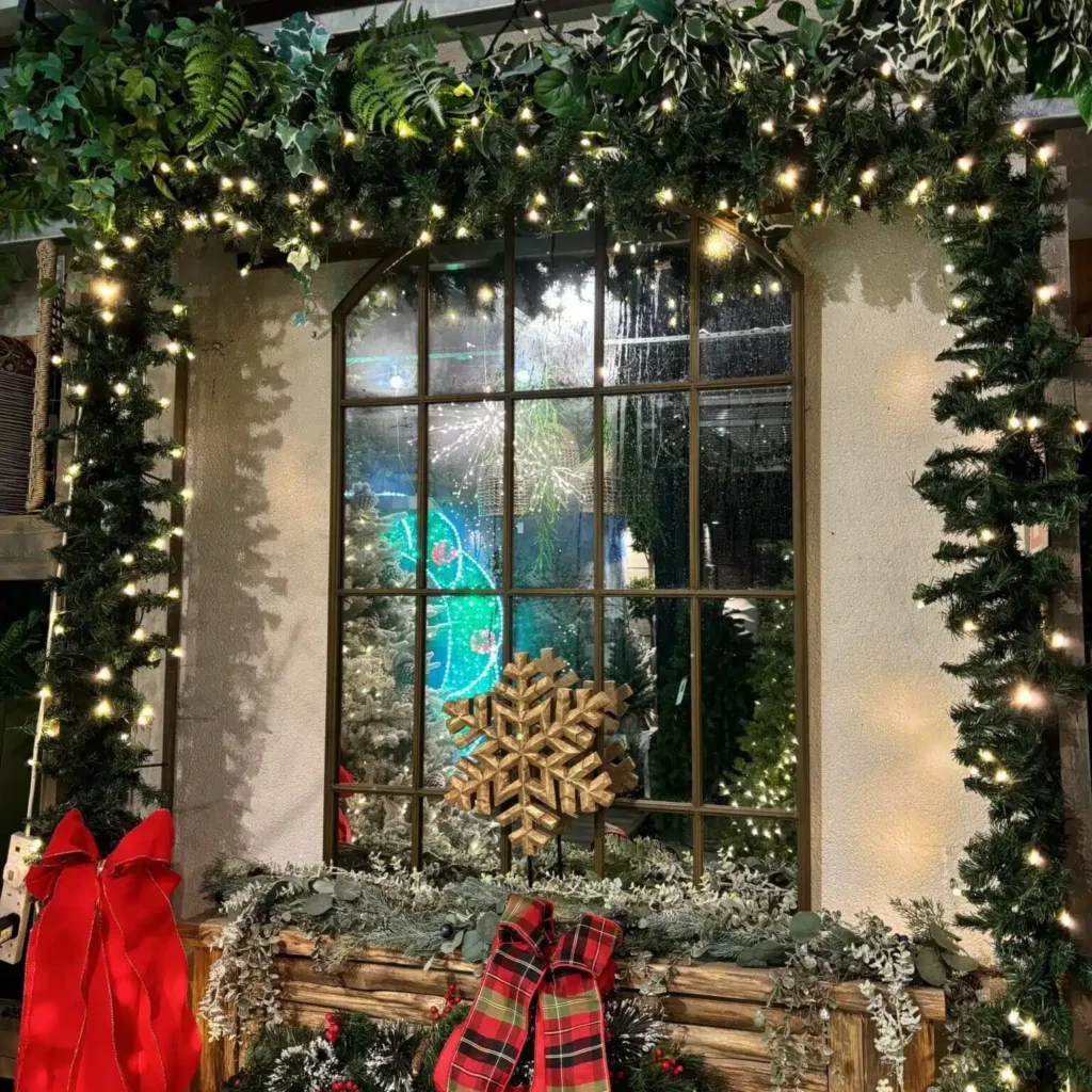 Artificial Christmas Trees with Lights